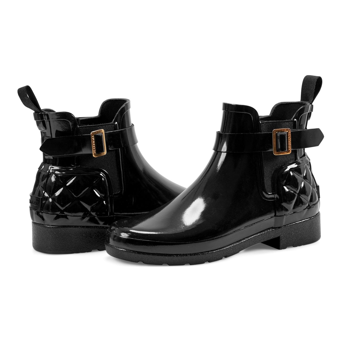 Hunter Boots Quilted Gloss Refined Slim Fit Chelsea Boots