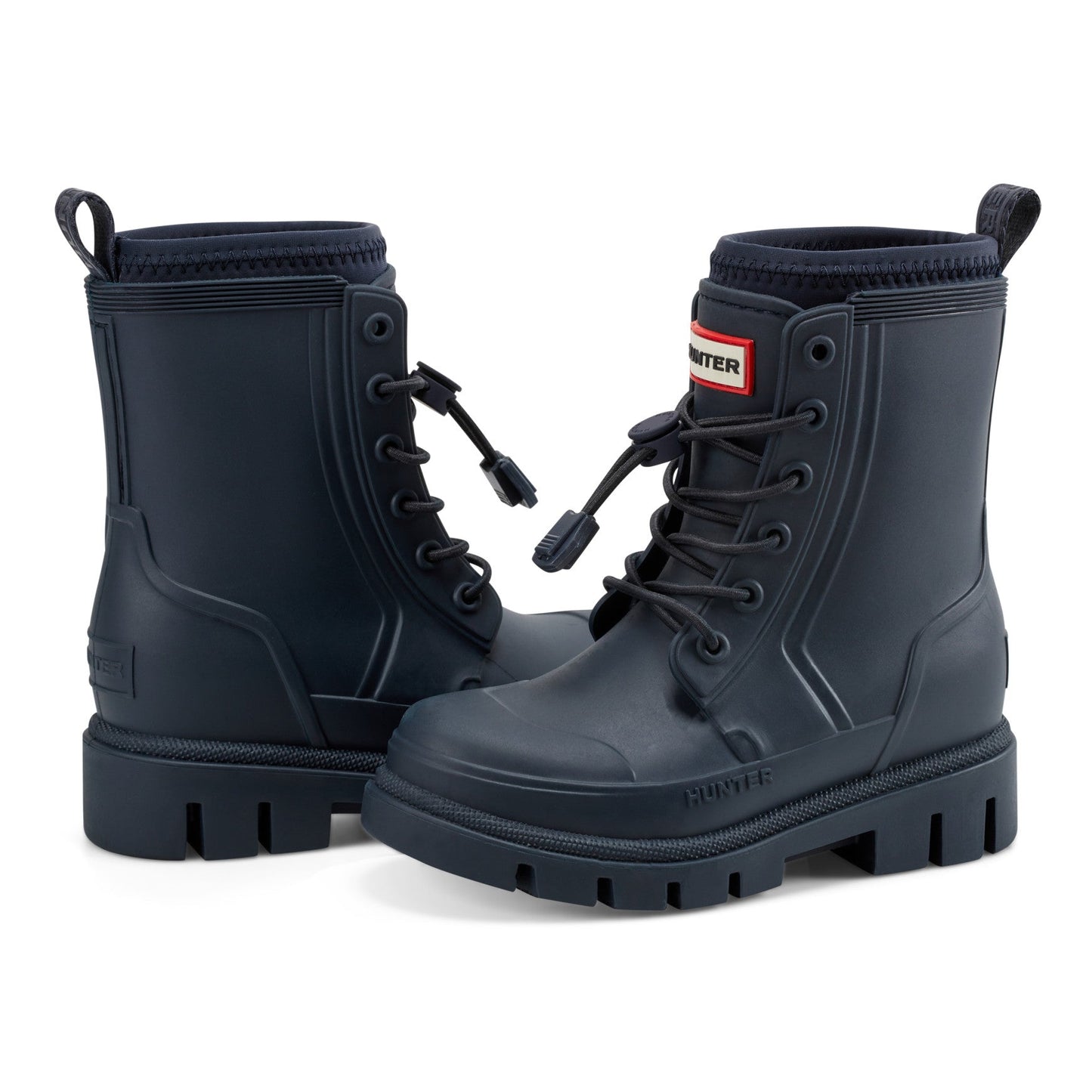 Hunter Boots Little Kids Stamp Lace-Up Waterproof Ankle Boots