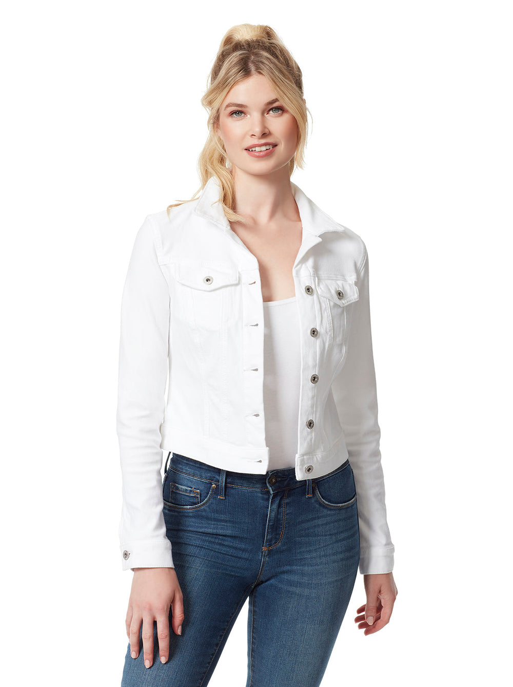 Women Pixie Jacket - White | Jessica Simpson