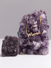 Accessories Personalized Necklace with Pavé Cubic Zirconia Charm - Gold | Jessica Simpson