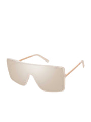 Accessories Square Shield Metal Temple Sunglasses - Rose Gold | Jessica Simpson