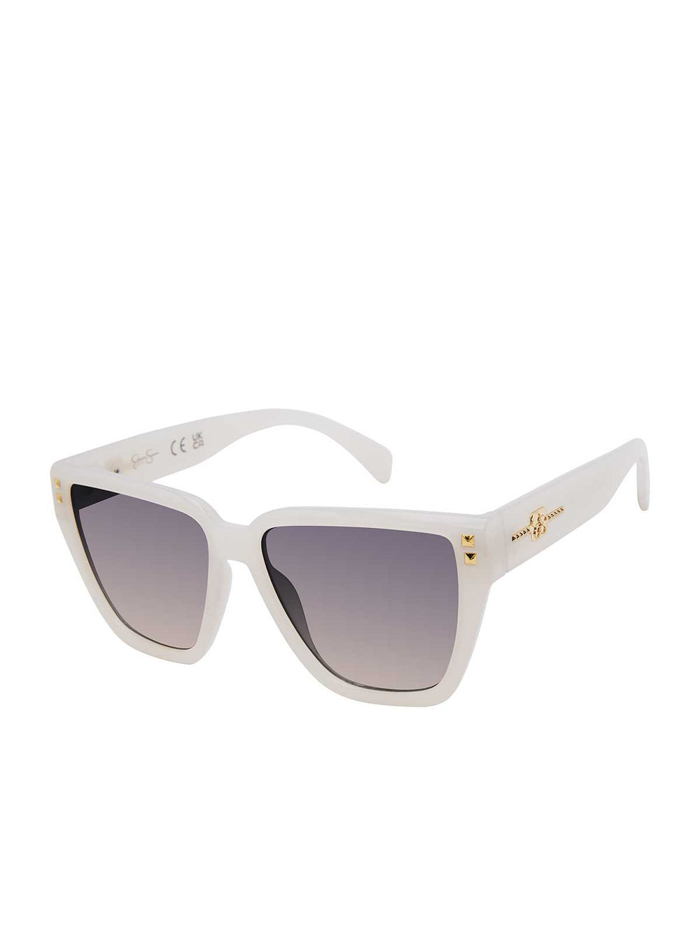 Accessories Star Studded Cat Eye Sunglasses - Cream | Jessica Simpson