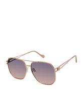 Accessories Roped Metal Geometric Aviator Sunglasses - Rose Gold | Jessica Simpson