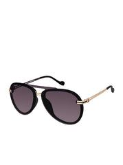 Accessories Metal Aviator Sunglasses - Smoke Matte Black | Jessica Simpson