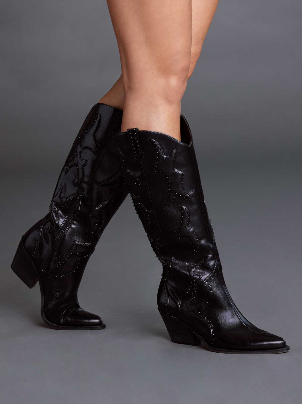 Women Zaikes Western Boot - Black | Jessica Simpson