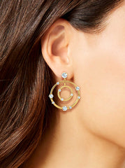 Accessories Orbital Crystal Drop Earrings | Jessica Simpson