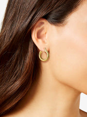 Accessories Thick Twisted Hoop Earrings - Gold | Jessica Simpson