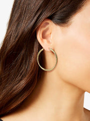Accessories Double Hoop Faceted Earrings | Jessica Simpson