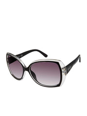 Accessories Oversized Butterfly Sunglasses with Bifocal Readers - Black | Jessica Simpson