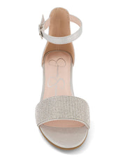 Women Girls' Pearl Stone Dress Heel - Silver | Jessica Simpson