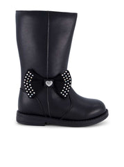 Women Toddler Evie Bow Tall Boot - Black | Jessica Simpson