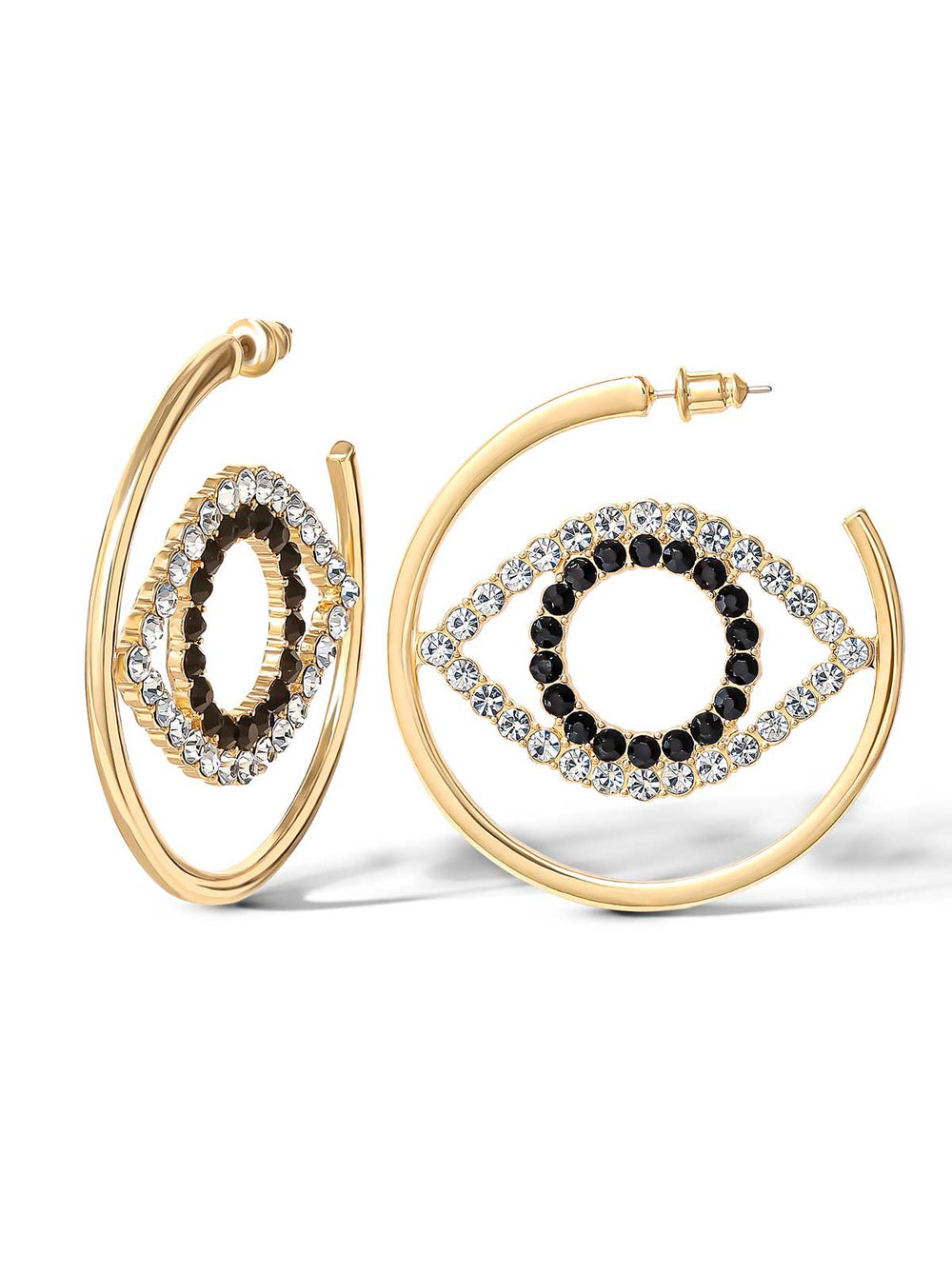 Accessories Crystal Eye Hoop Earrings | Jessica Simpson