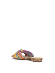 Women Dydra Knotted Flat Sandal - Multi Stripe | Jessica Simpson