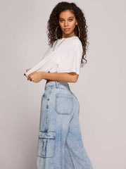 Women Jenna Cargo Pants - Valley Sky | Jessica Simpson