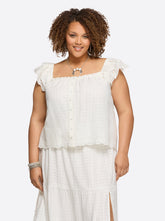 Women Violetta Top - Gardenia | Jessica Simpson