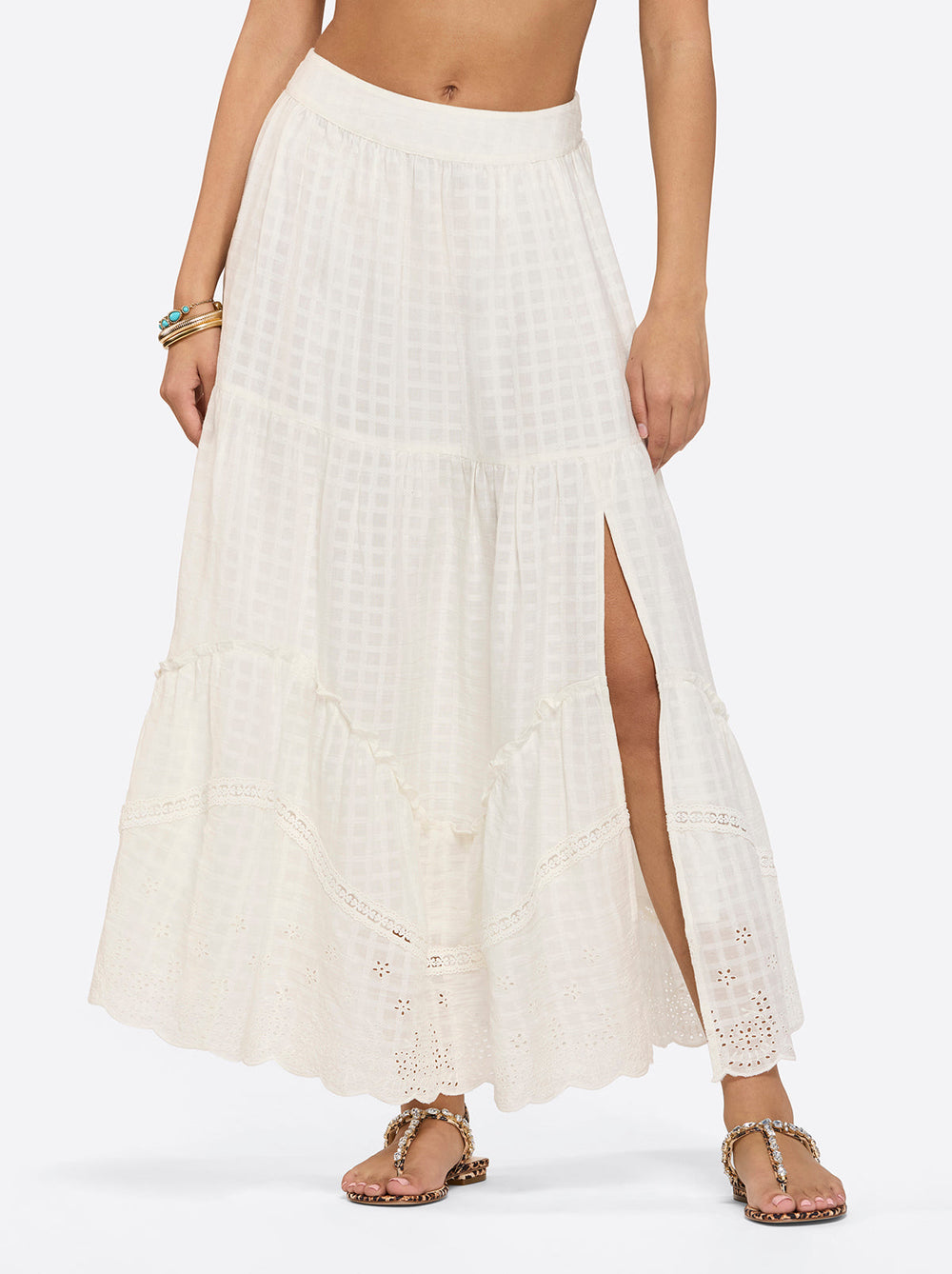 Women Paula Maxi Skirt - Gardenia | Jessica Simpson