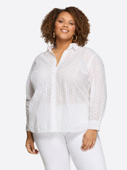 Women Beryl Button Up Shirt - Gardenia | Jessica Simpson