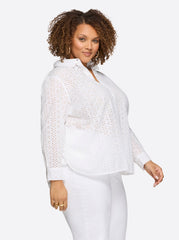 Women Beryl Button Up Shirt - Gardenia | Jessica Simpson