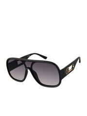 Accessories Modern Shield Aviator Sunglasses - Matte Black | Jessica Simpson