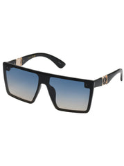Accessories Oversized Square Shield Sunglasses - Black | Jessica Simpson