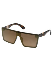 Accessories Oversized Square Shield Sunglasses - Tortoise | Jessica Simpson