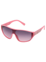 Accessories Wrap-Around Shield Sunglasses - Cream & Pink | Jessica Simpson