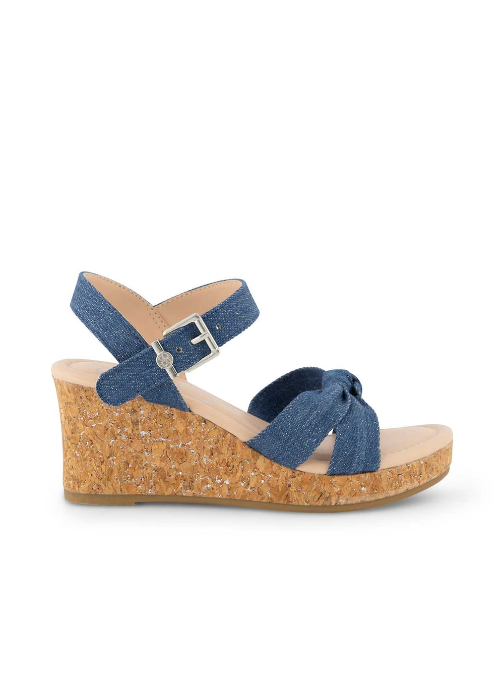 Women Girls' Asha Knot Wedge Sandals - Denim | Jessica Simpson