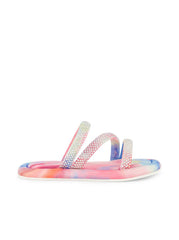 Women Girls' Kaylen Strap Slippers - Tie Dye | Jessica Simpson