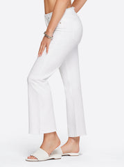 Women Love Song High Rise Crop Flare - White | Jessica Simpson