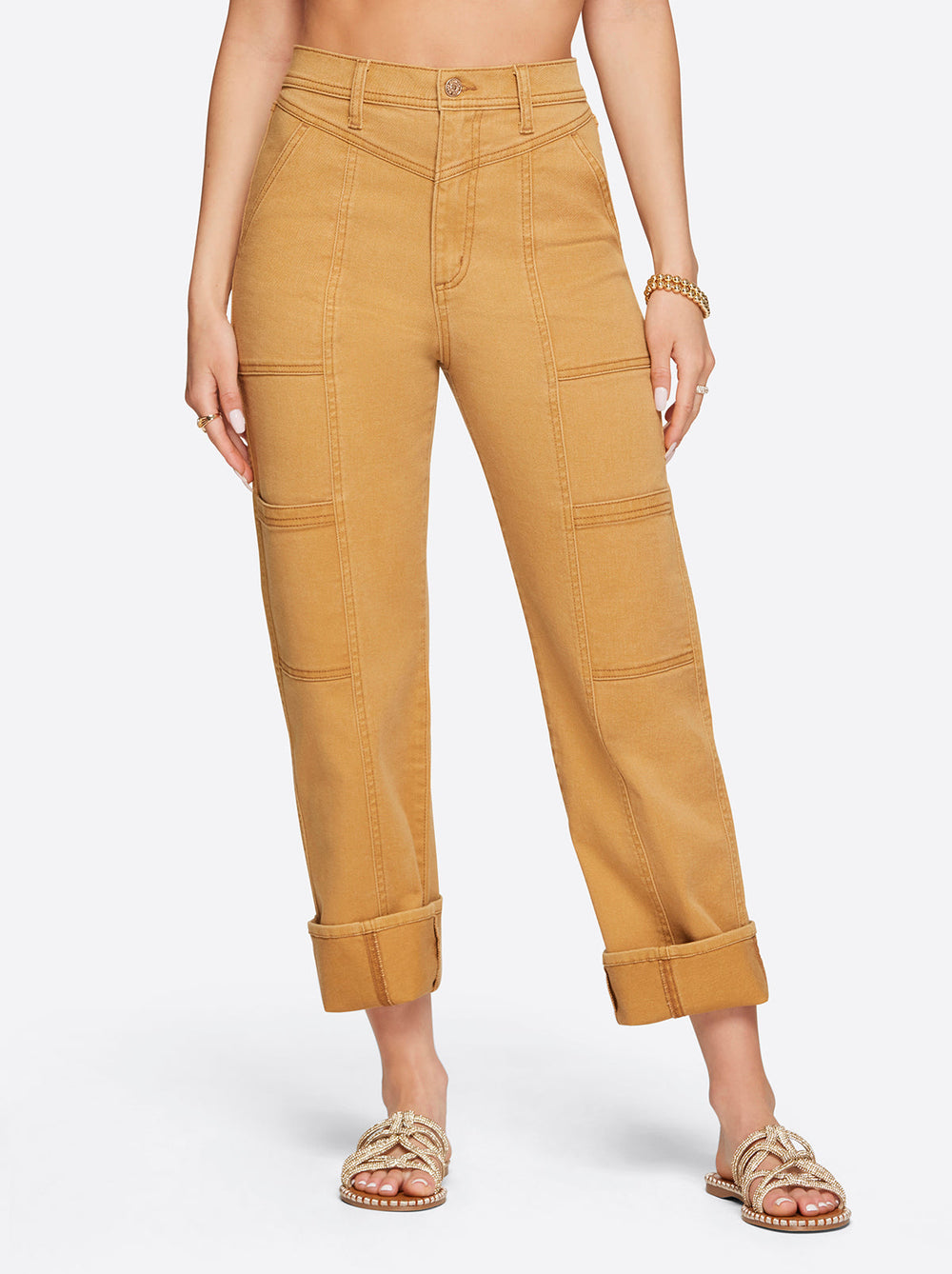 Women Straight Cargo Ankle - Bone Brown | Jessica Simpson