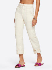 Women Straight Cargo Ankle - Ecru | Jessica Simpson