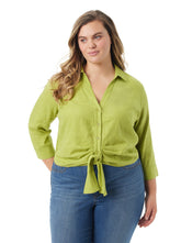 Women Soley Tie Front Top - Pickled Pepper | Jessica Simpson