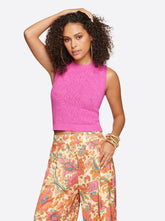 Women Ivy Mesh Tank - Rose Violet | Jessica Simpson