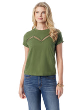 Women Valeriya Tee - Bronze Green | Jessica Simpson