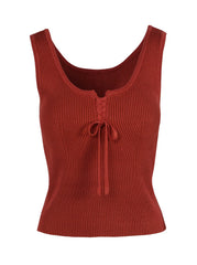 Women Johanna Lace Up Tank - Chili Oil | Jessica Simpson