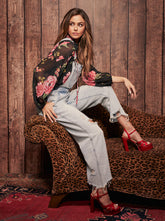 Women Doris Blouse - Sketchy Roses | Jessica Simpson