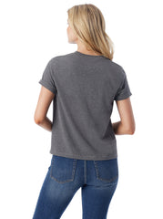 Women Ike Tee - Dark Heather Grey | Jessica Simpson