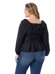 Women Aki Blouse - Anthracite | Jessica Simpson