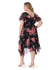 Women Elise Dress - Sketchy Roses | Jessica Simpson