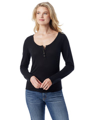 Women Tahani Henley Top - Anthracite | Jessica Simpson