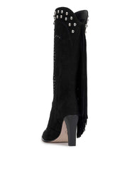 Women Rosera Studded Fringe Boot - Black | Jessica Simpson