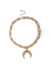 Accessories Pave Horn Necklace | Jessica Simpson