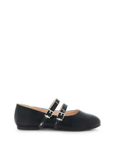 Women Little Girls' Amy Double Strap Ballet Flat - Black | Jessica Simpson