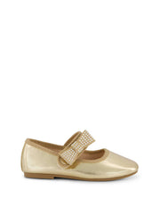 Women Toddler Amy Crystal Bow Ballet Flat - Gold | Jessica Simpson