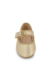 Women Toddler Amy Crystal Bow Ballet Flat - Gold | Jessica Simpson