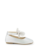 Women Toddler Amy Tulle Bow Ballet Flat - Silver | Jessica Simpson