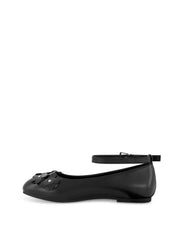 Women Little Girls' Amy Petal Ballet Flat - Black | Jessica Simpson