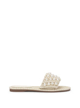 Women Brennara Flat Sandal - Cream | Jessica Simpson