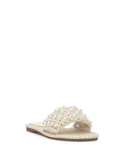 Women Brennara Flat Sandal - Cream | Jessica Simpson