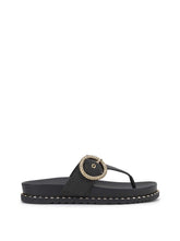 Women Cymmeri Flat Sandal - Black | Jessica Simpson
